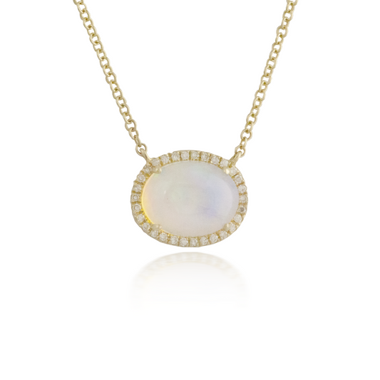 Large Opal Yellow Gold Pendant