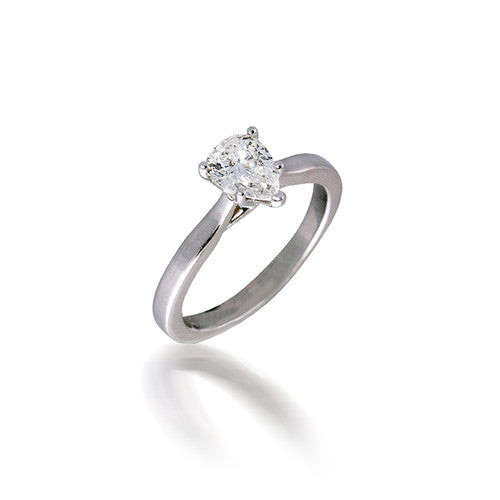 Diamond Pear Solitaire Engagement Ring