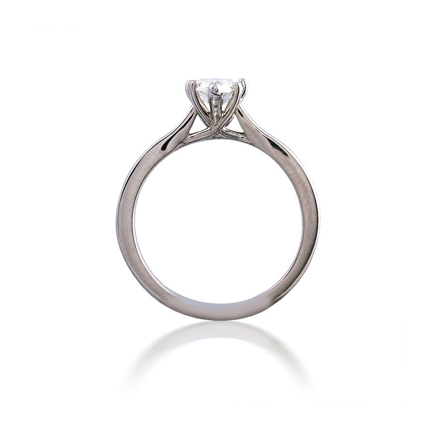 Diamond Pear Solitaire Engagement Ring