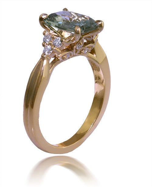 2.52ct Green Sapphire Ring