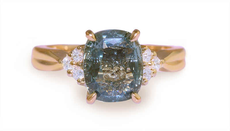 2.52ct Green Sapphire Ring