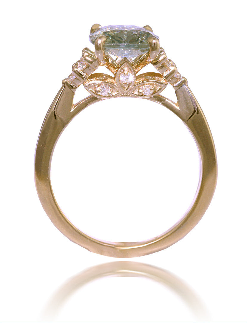 2.52ct Green Sapphire Ring