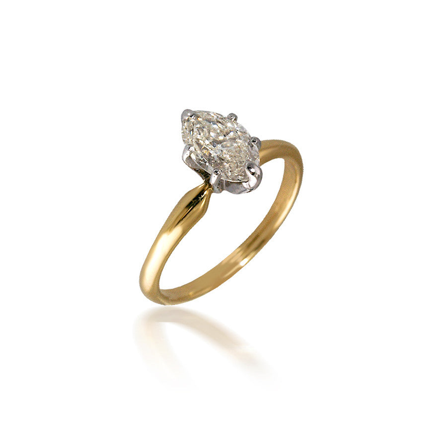 Diamond Marquise Solitaire Engagement Ring