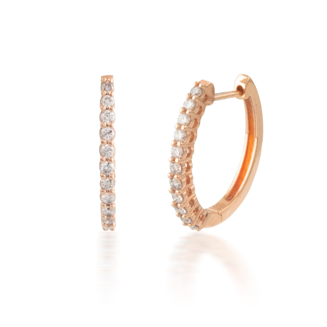 0.50ct Classic Diamond Hoop Earring