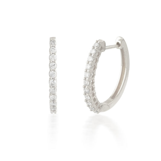 0.50ct Classic Diamond Hoop Earring