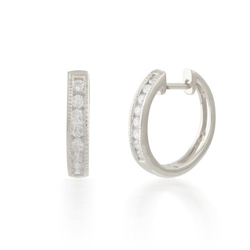 0.25ctw Diamond  Hoop Earring