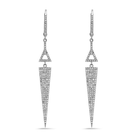 Bassali Arrow Diamond Drop Earrings