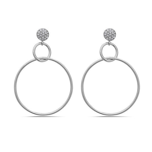 Bassali Hoop Dangle Studs