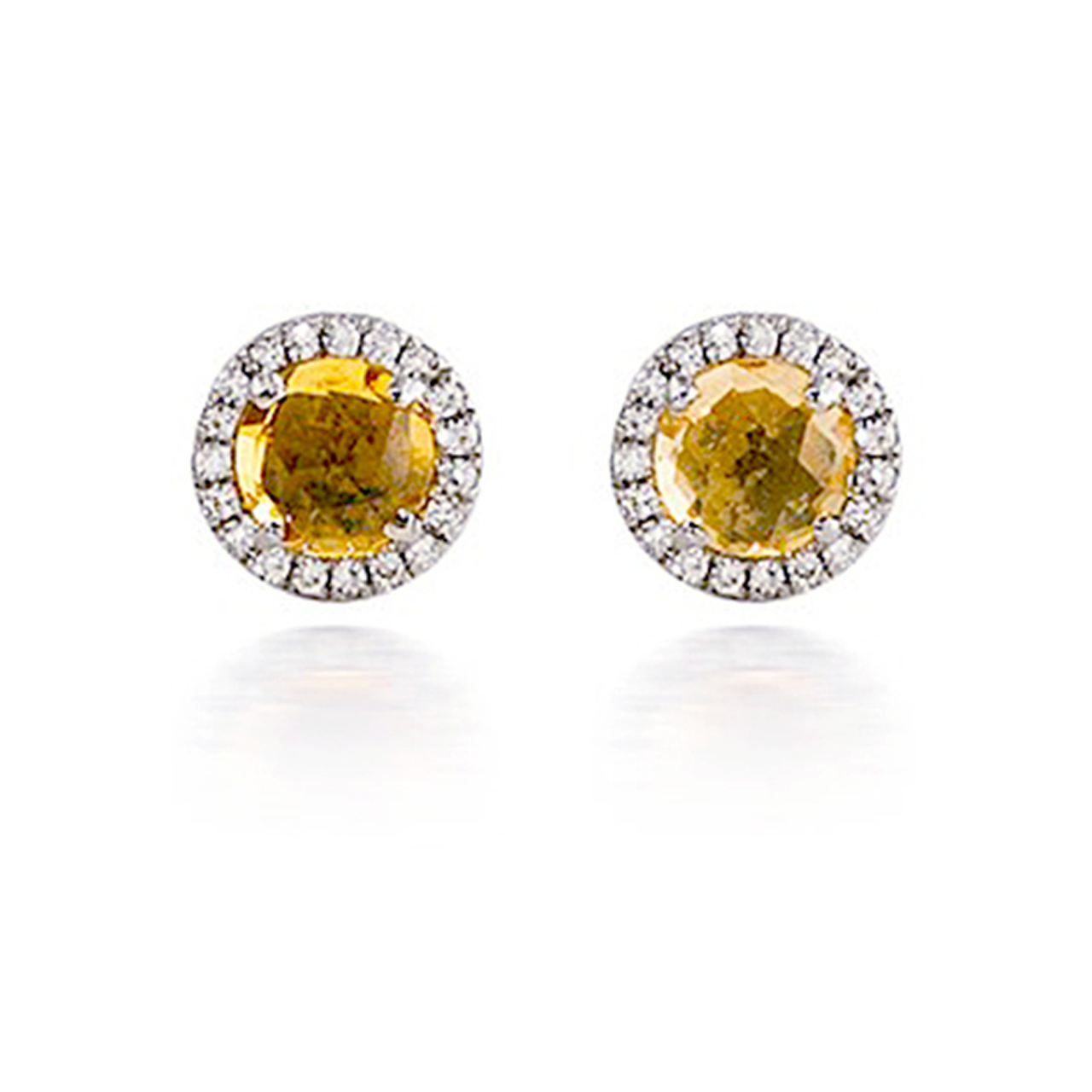 Bassali Citrine Diamond Earrings