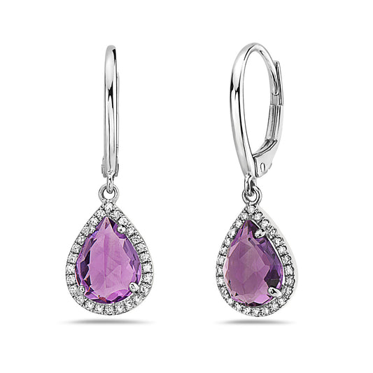 Bassali Amethyst Teardrop Earrings