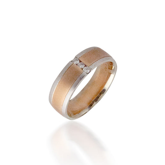 Two Toned Wedding Band 2