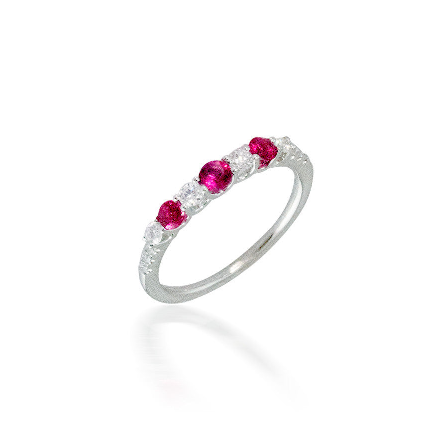 Madison L Precious Ruby and Diamond Ring