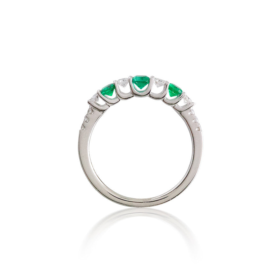 Madison L Precious Emerald and Diamond Ring