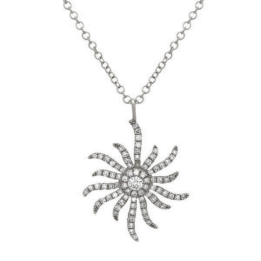 Bassali Diamond Sun Pendant