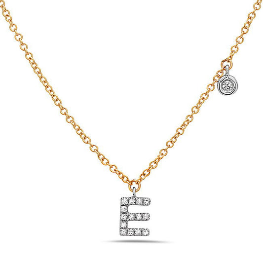 Bassali Diamond Initial Necklace