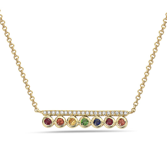 Bassali Rainbow Bar Necklace