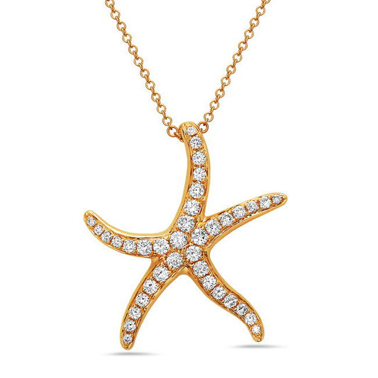 Bassali Starfish Diamond Pendant