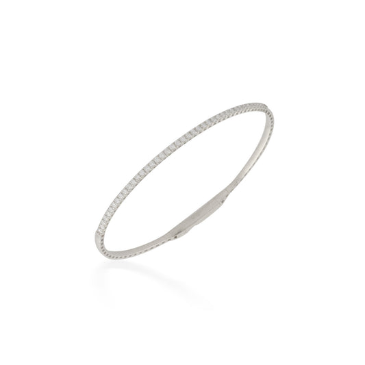 0.62ctw Flexible Diamond Bangle Bracelet