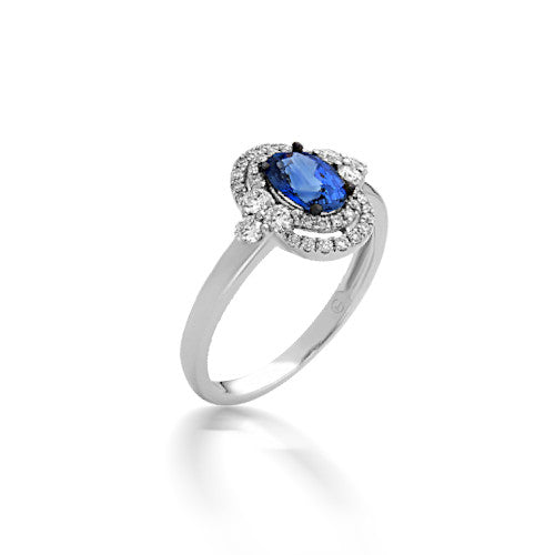 Bassali Persephone Sapphire and Diamond Ring