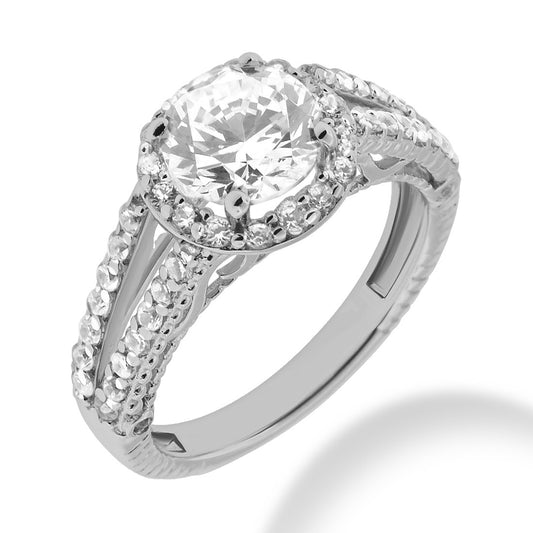 Lavish Custom Choice Pre-Set Diamond Engagement Ring