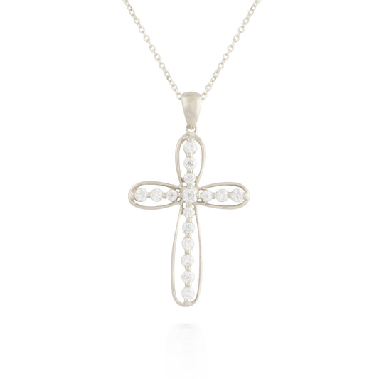 0.65ct Diamond Cross Pendant