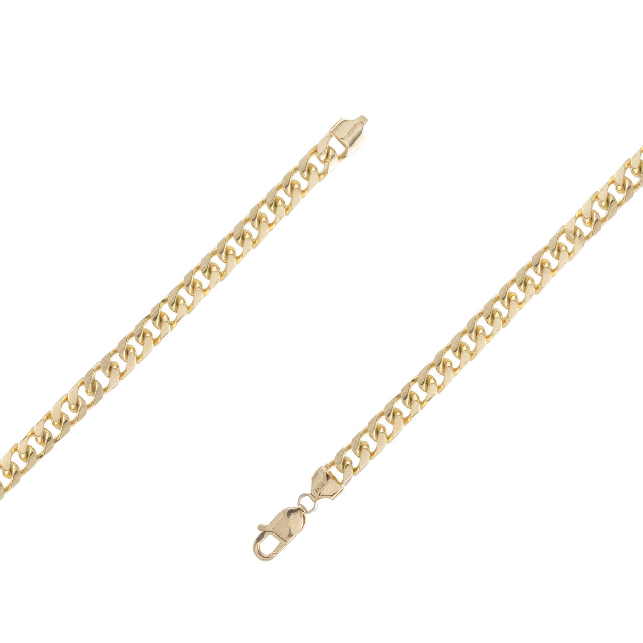 Classic 14K Yellow Gold Cuban-link Bracelet