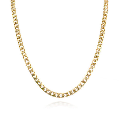 Classic 14K Yellow Gold Cuban-link Necklace