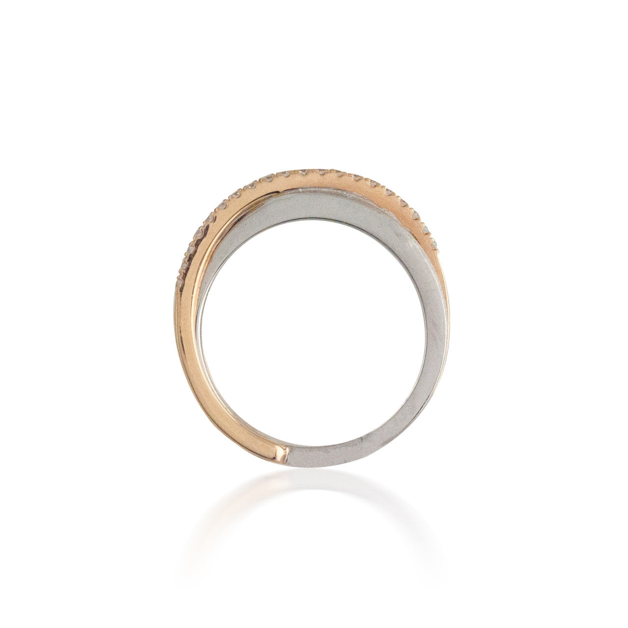 Two Tone Wedding Band