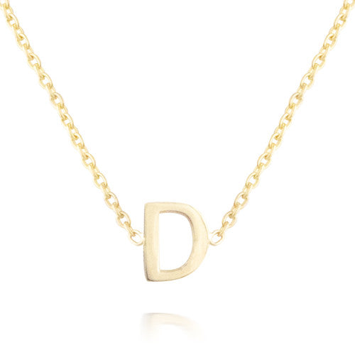 Tiny Single Letter Pendant