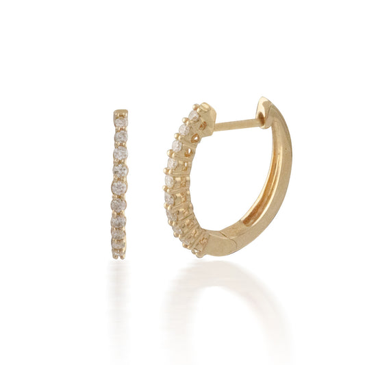 0.25ct Diamond Hoop Earring