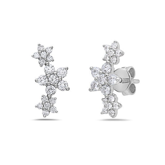 Bassali Diamond Flower Earrings