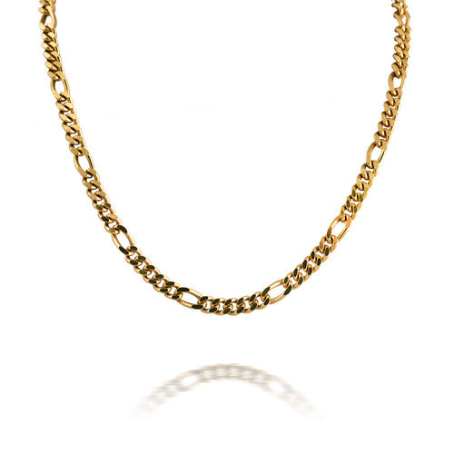 Classic 14K Yellow Gold Figaro Necklace