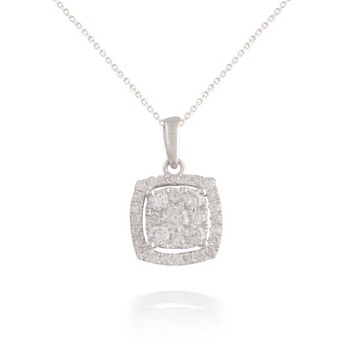 Diamond Square Shaped Pendant