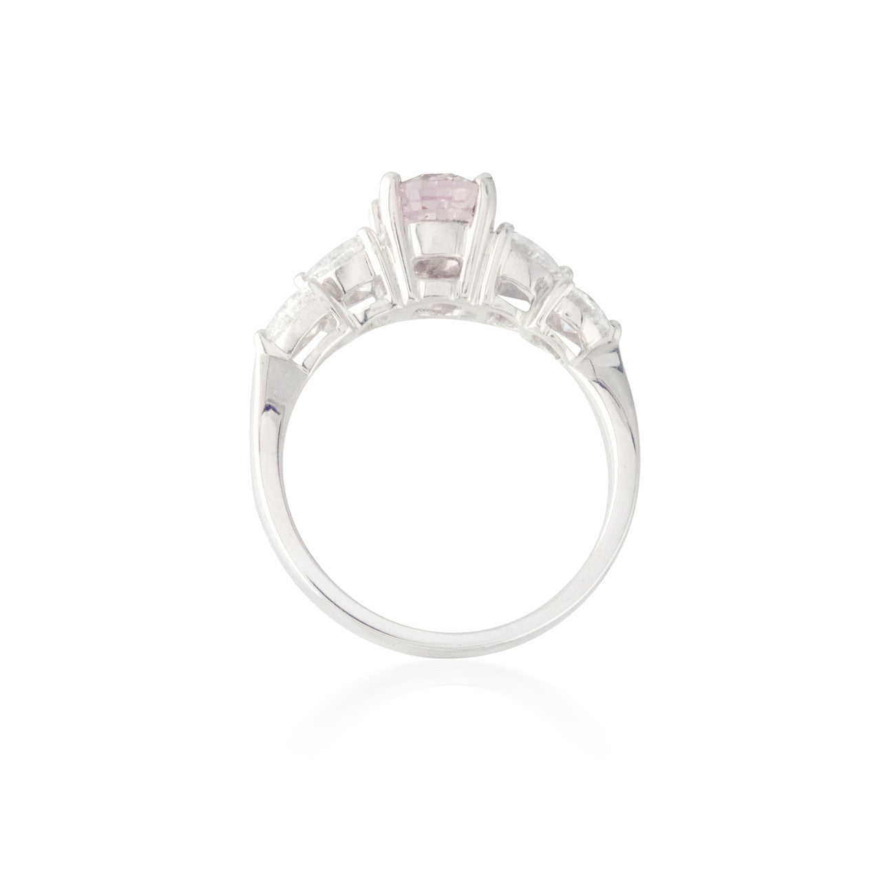 Light Pink Sapphire and Diamond Ring