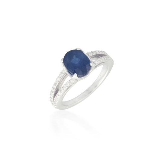 Sapphire and Diamond Ring 6