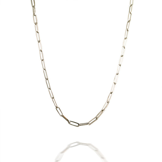 Classic 18 Inch Paperclip Necklace