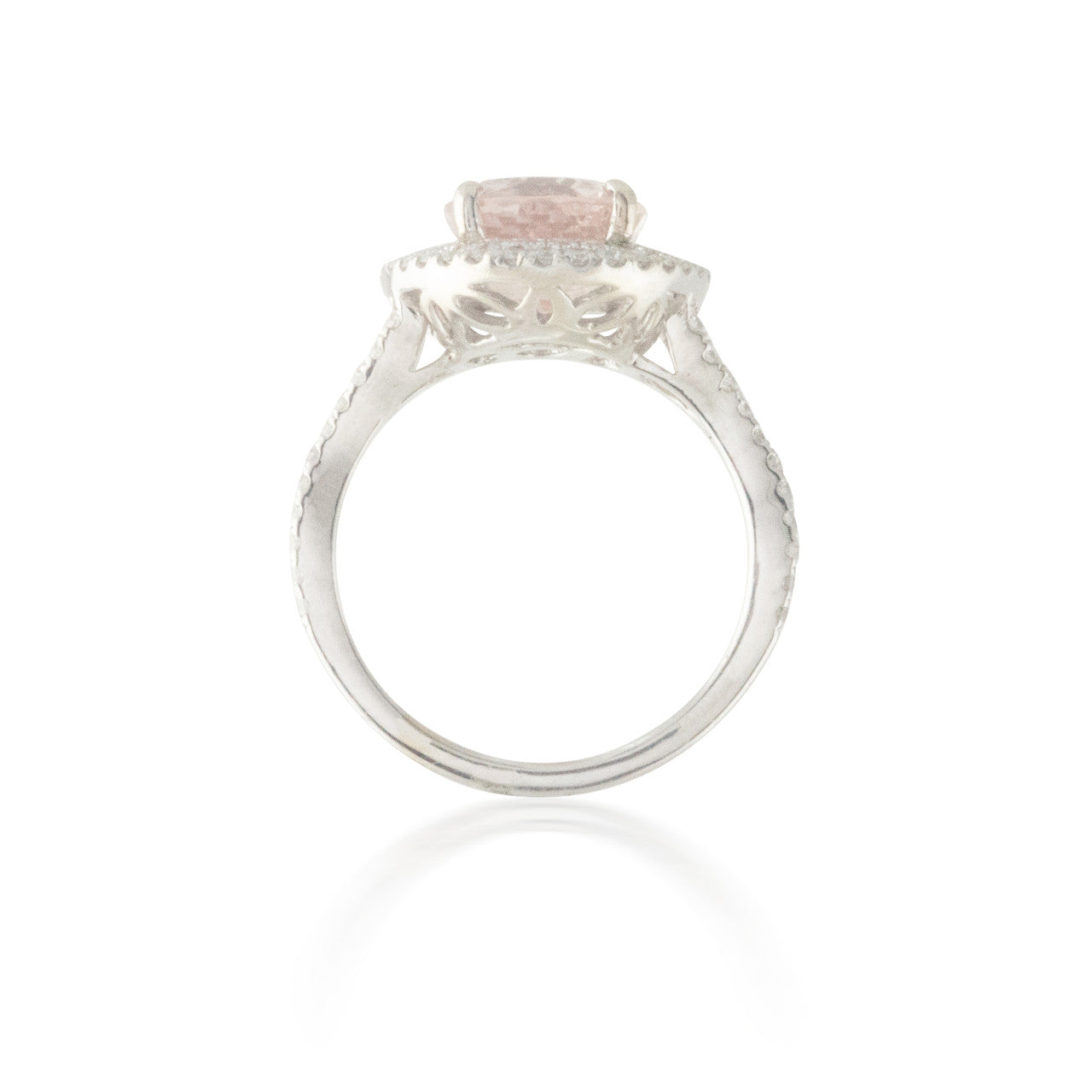 3.51ct Morganite and Diamond Ring