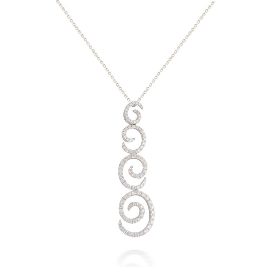 Diamond Swirl Pendant