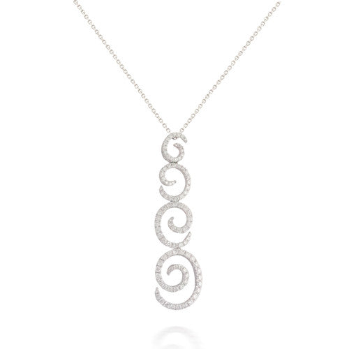 Diamond Swirl Pendant