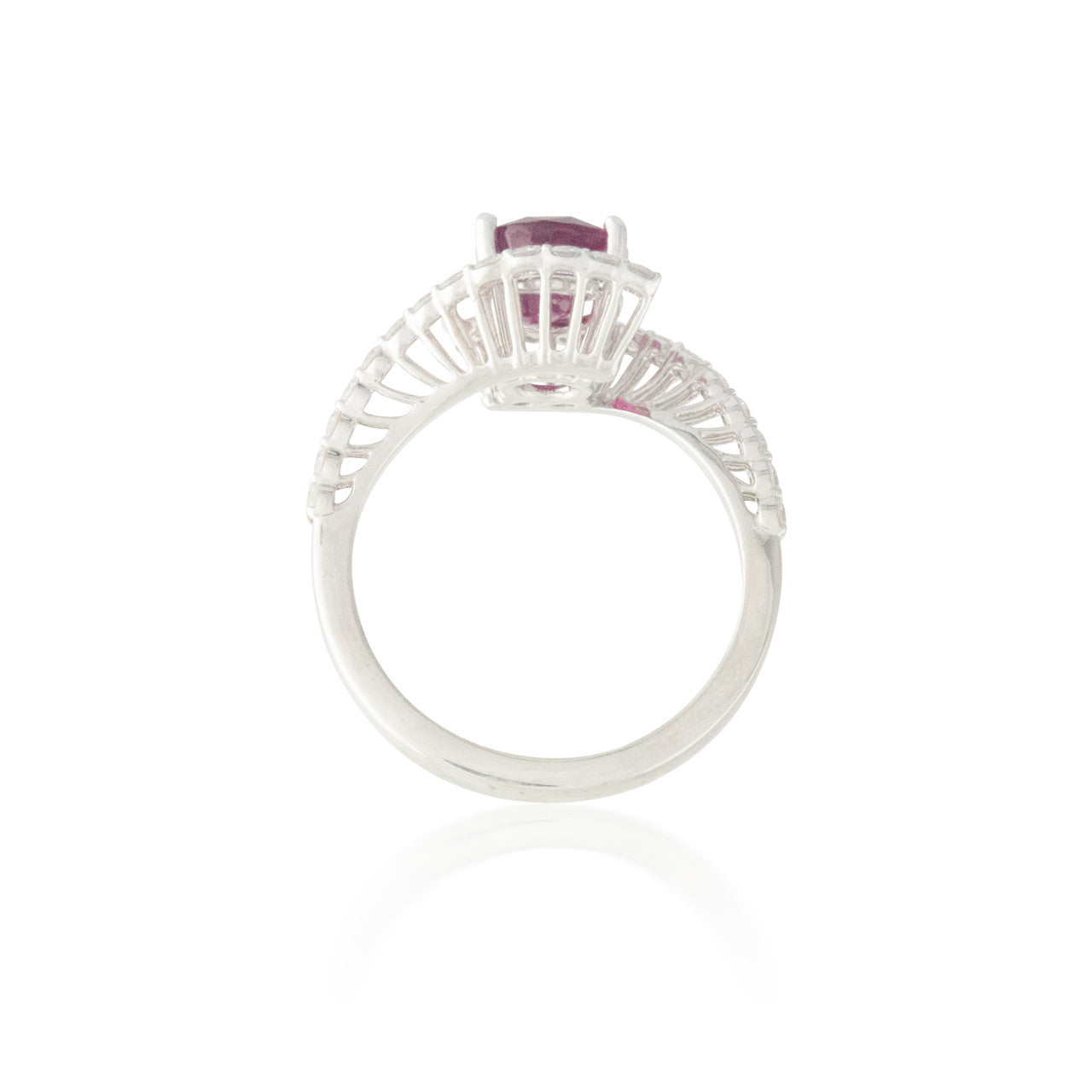 Swirling Ruby and Diamond Ring 2