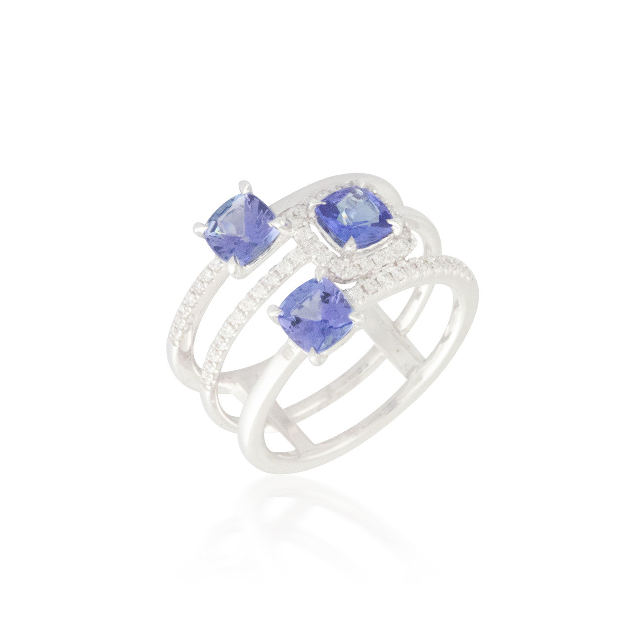 Tanzanite and Diamond Band