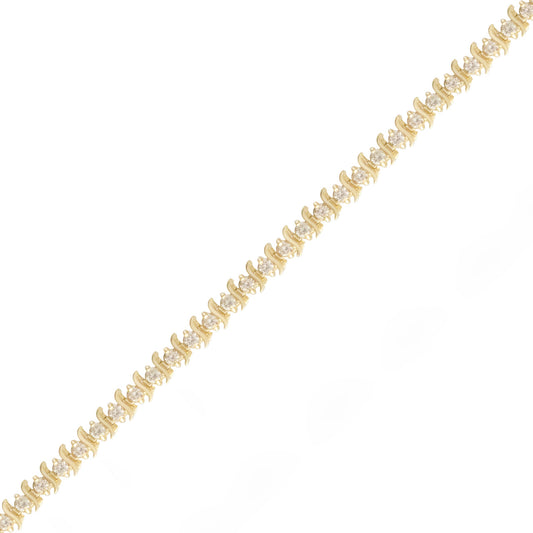 3.56ctw Slink Diamond Tennis Bracelet