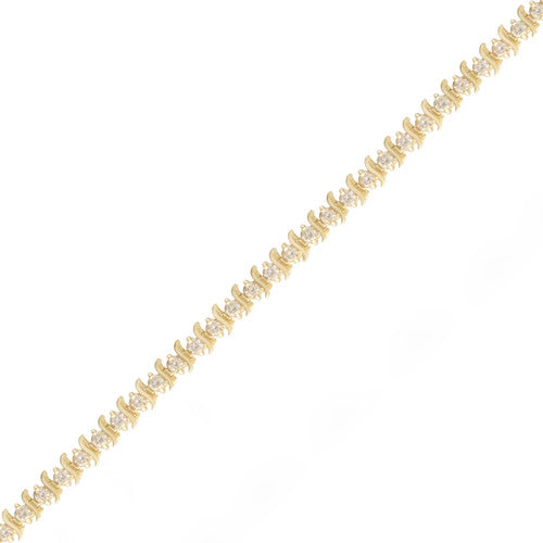 3.56ctw Slink Diamond Tennis Bracelet