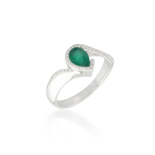 Emerald and Diamond Ring