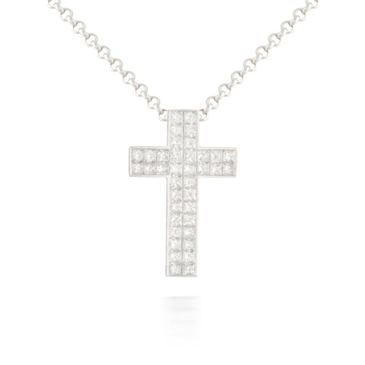 2.11ct Diamond Cross Pendant